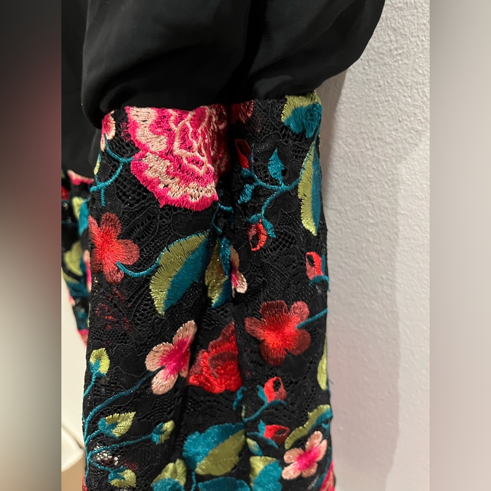 Aidan Mattox Blouson Floral Embroidered Dress - US Size 12 sku#31 - Picture 10 of 13